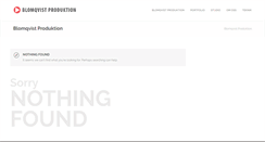 Desktop Screenshot of blomqvistproduktion.se
